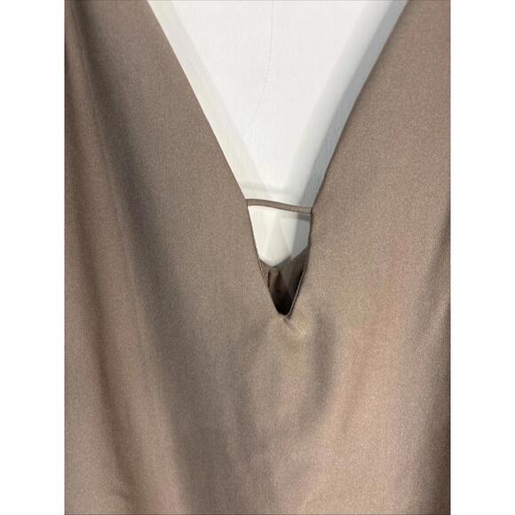 LA Hearts Silver/gray Bodysuit Large Deep V-neck - Picture 2 of 7